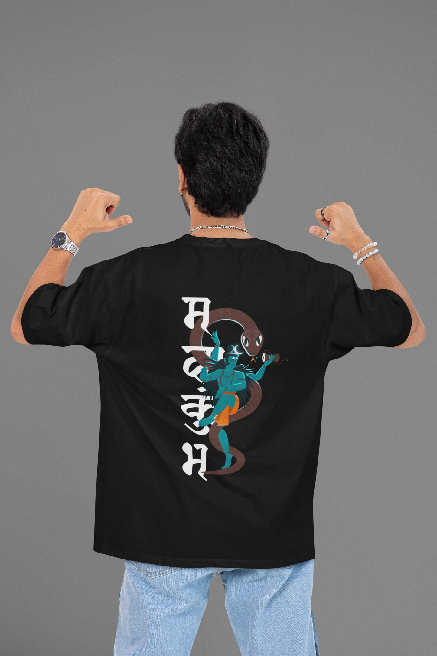 Mahakumbh Mahadev Shesh | Unisex Oversized T-Shirt